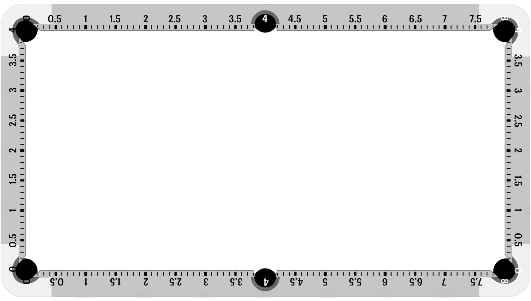 Official Diamond Deck empty pool table showing numbered diamonds around all four rails
